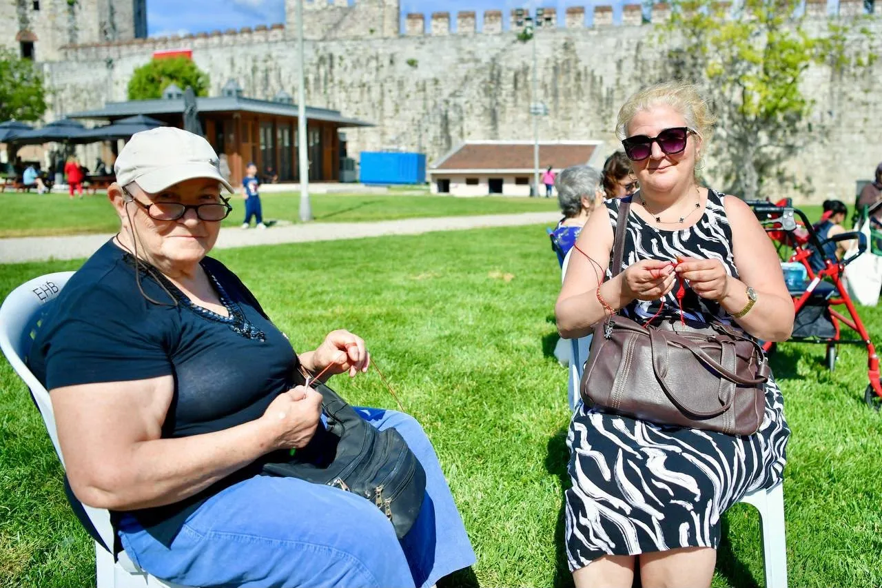 Yedikule Hisarı’nda dev örgü buluşması