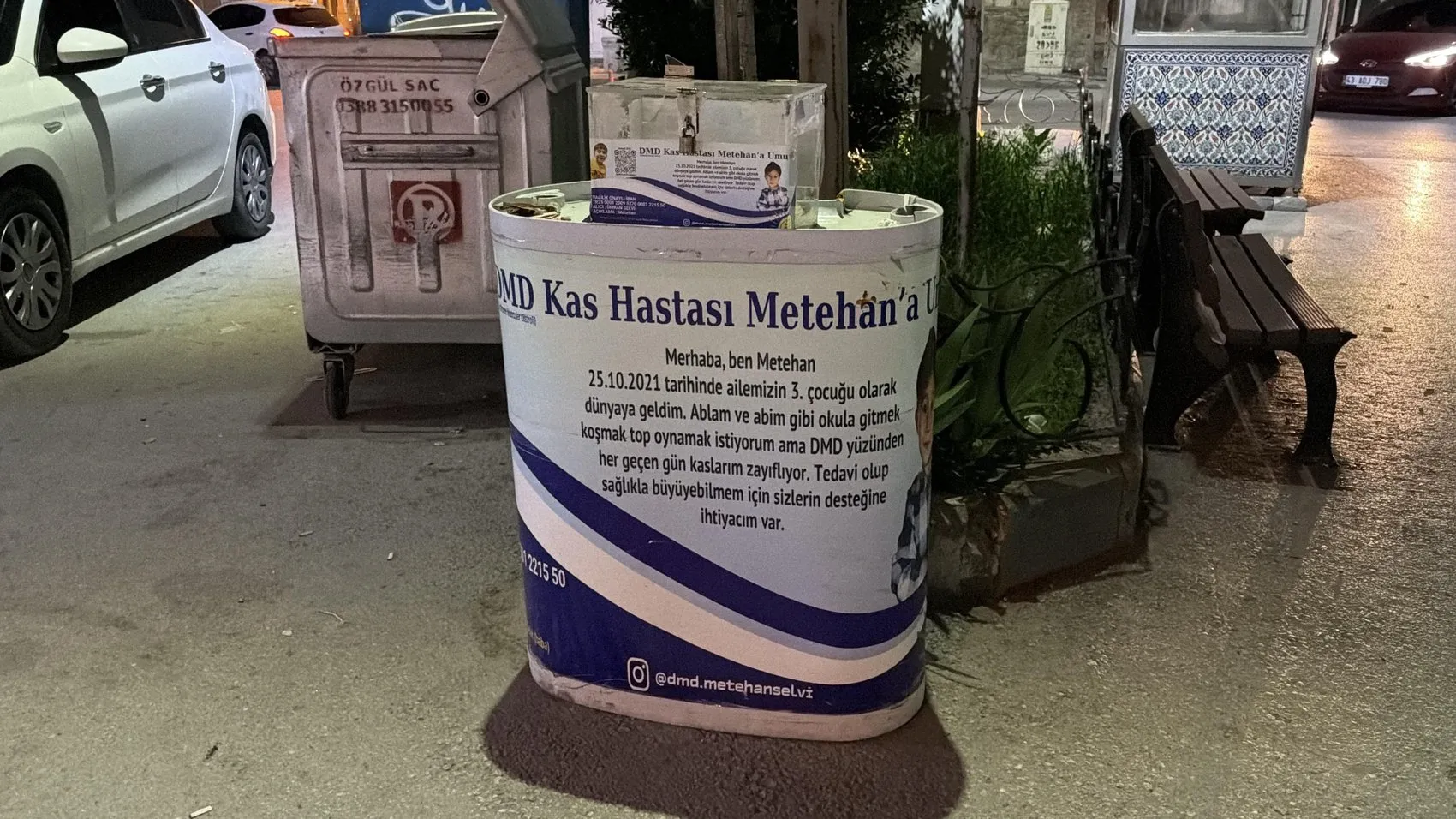 Kütahya'da hasta çocuk için toplanan bağışları çalmaya çalışırken yakalandı