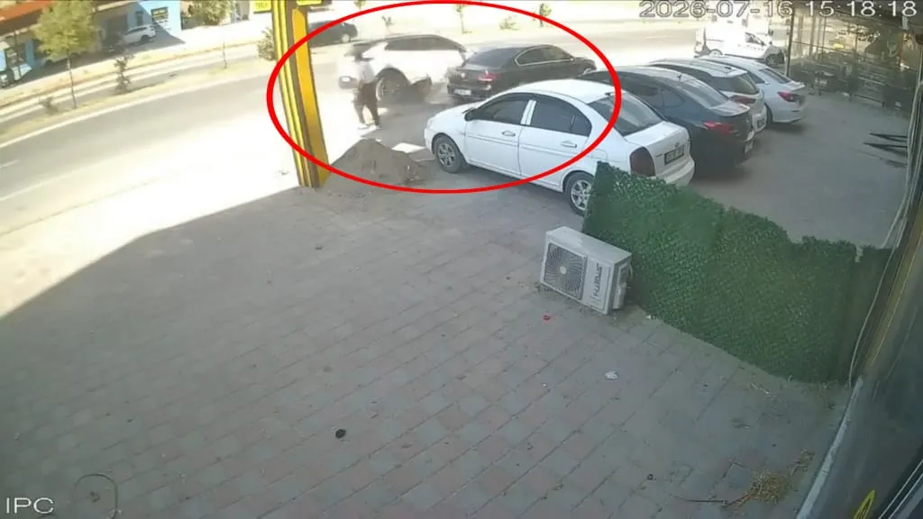 Silvan'da ölümle burun buruna gelen yayanın saniyelik kurtuluşu