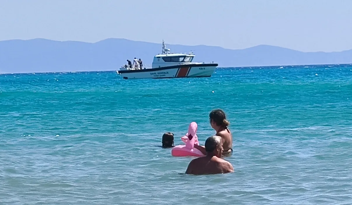 Keşan'da akıntıya kapılan tatilciyi Sahil Güvenlik kurtardı