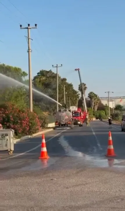 Adana'daki yatak fabrikasında gece yarısı yangını