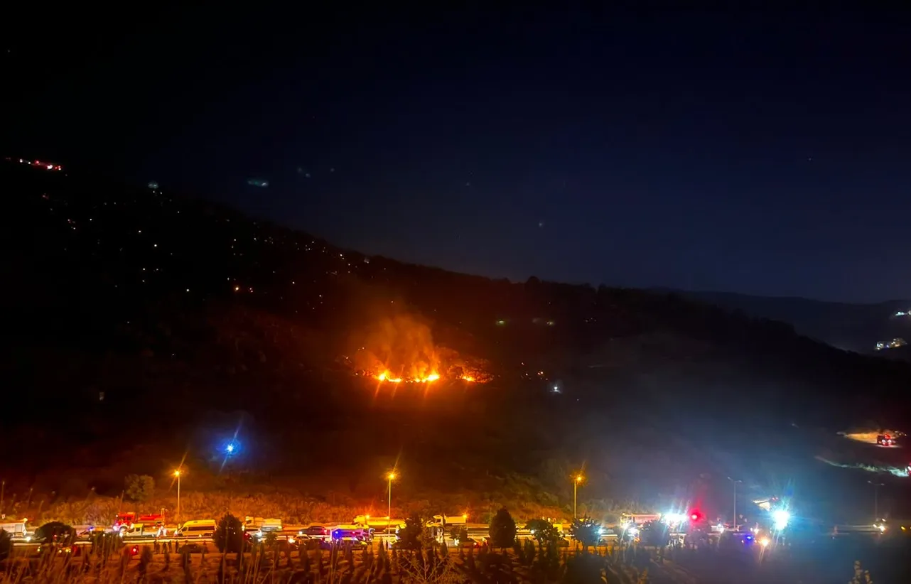 İzmir'de yerleşim yerlerini tehdit eden yangın kontrol altına alındı