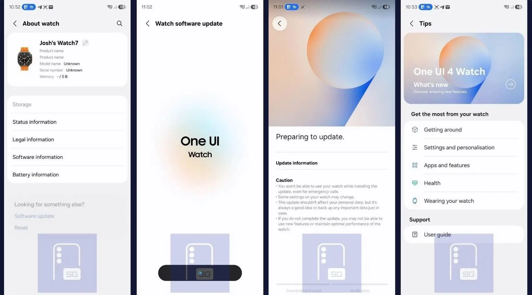Galaxy Wearable uygulaması yenilikler