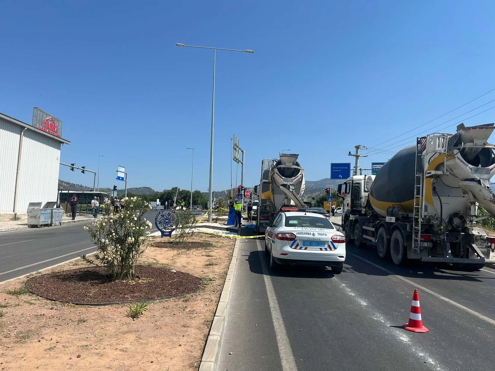 Aydın'da beton mikseri dehşeti