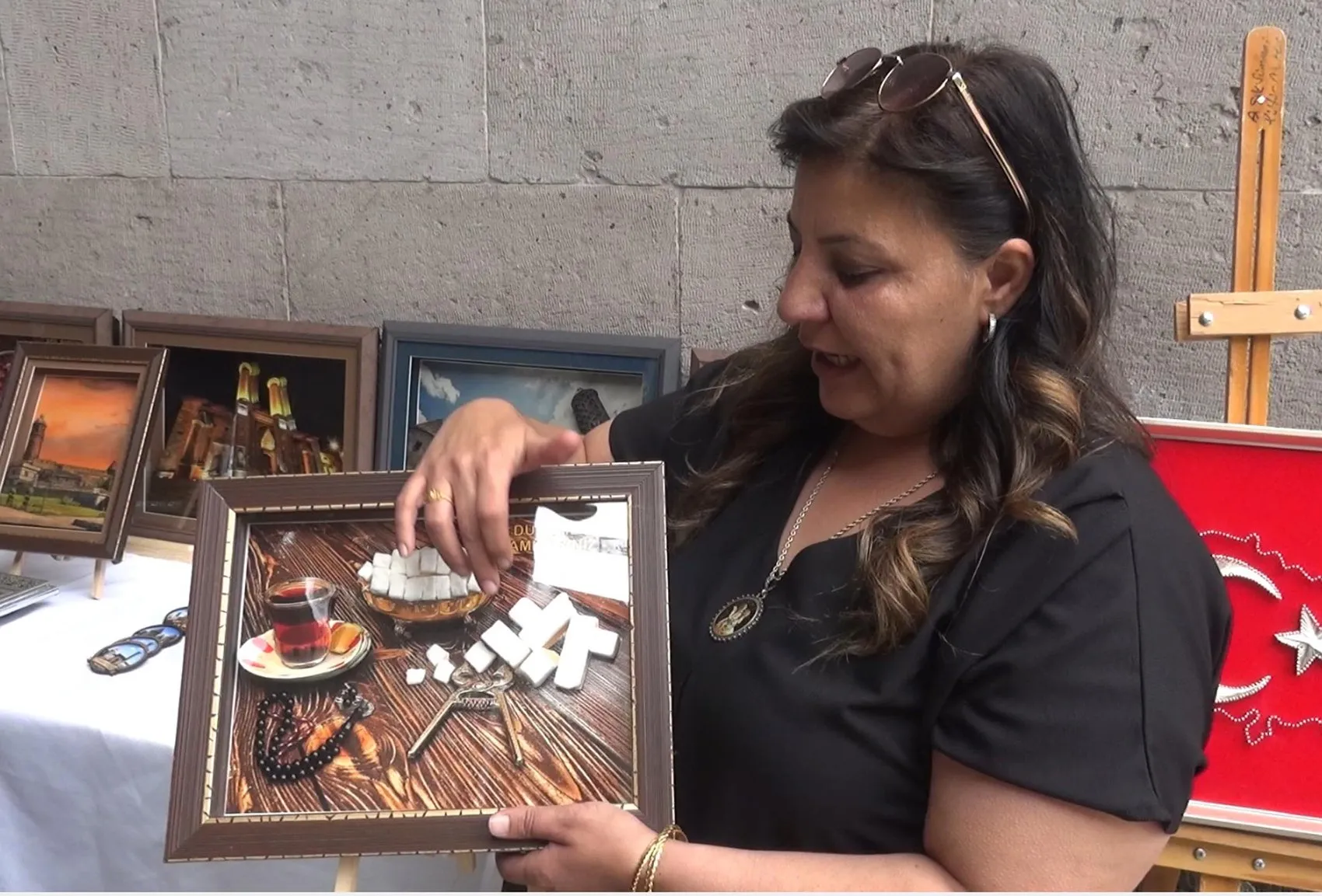 Erzurum’un meşhur lezzetleri artık tablolara sığdı