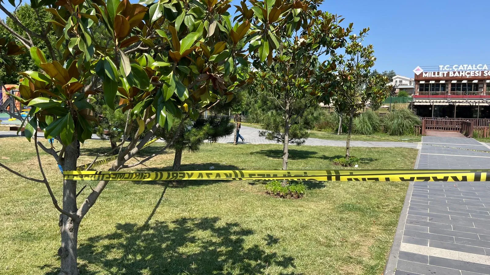 Çatalca'da parkta dehşet anları