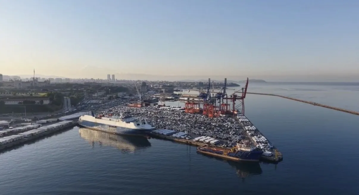 Haydarpaşa Limanı'nda binlerce sıfır araç bekliyor