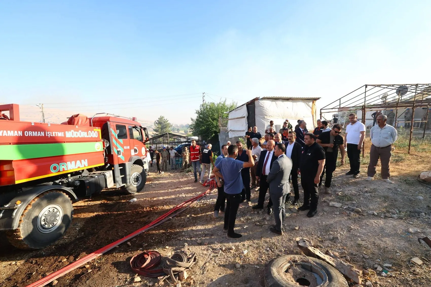 Adıyaman Kayaönü Köyü ormanlık alanında yangın çıktı