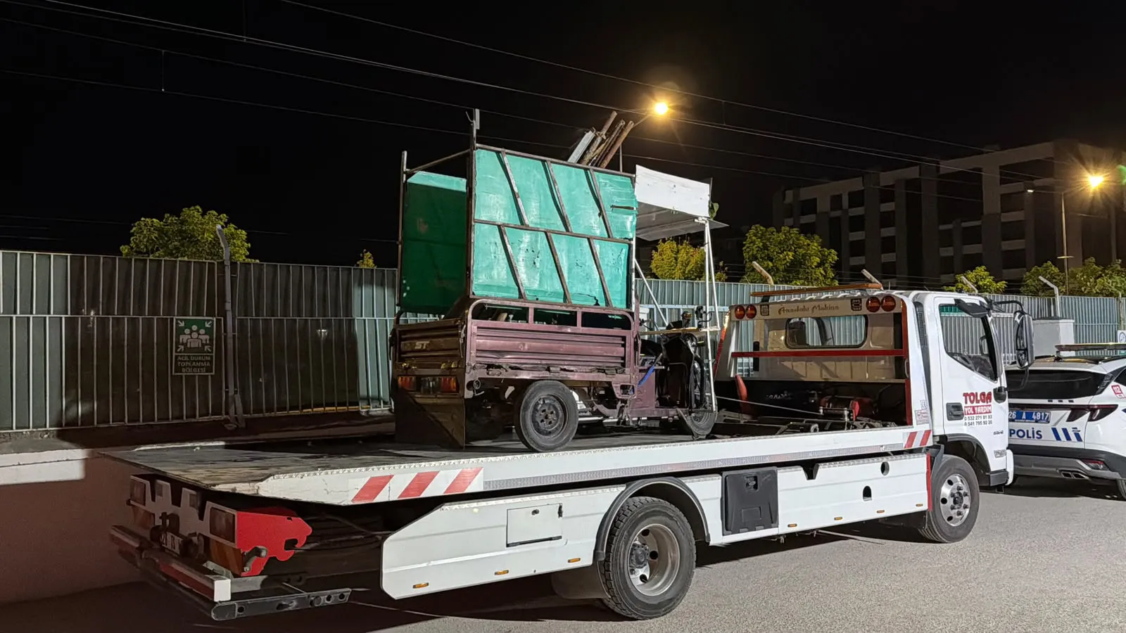 Eskişehir'de okul inşaatını soyan şüpheliler motosikletle kaçarken yakalandı