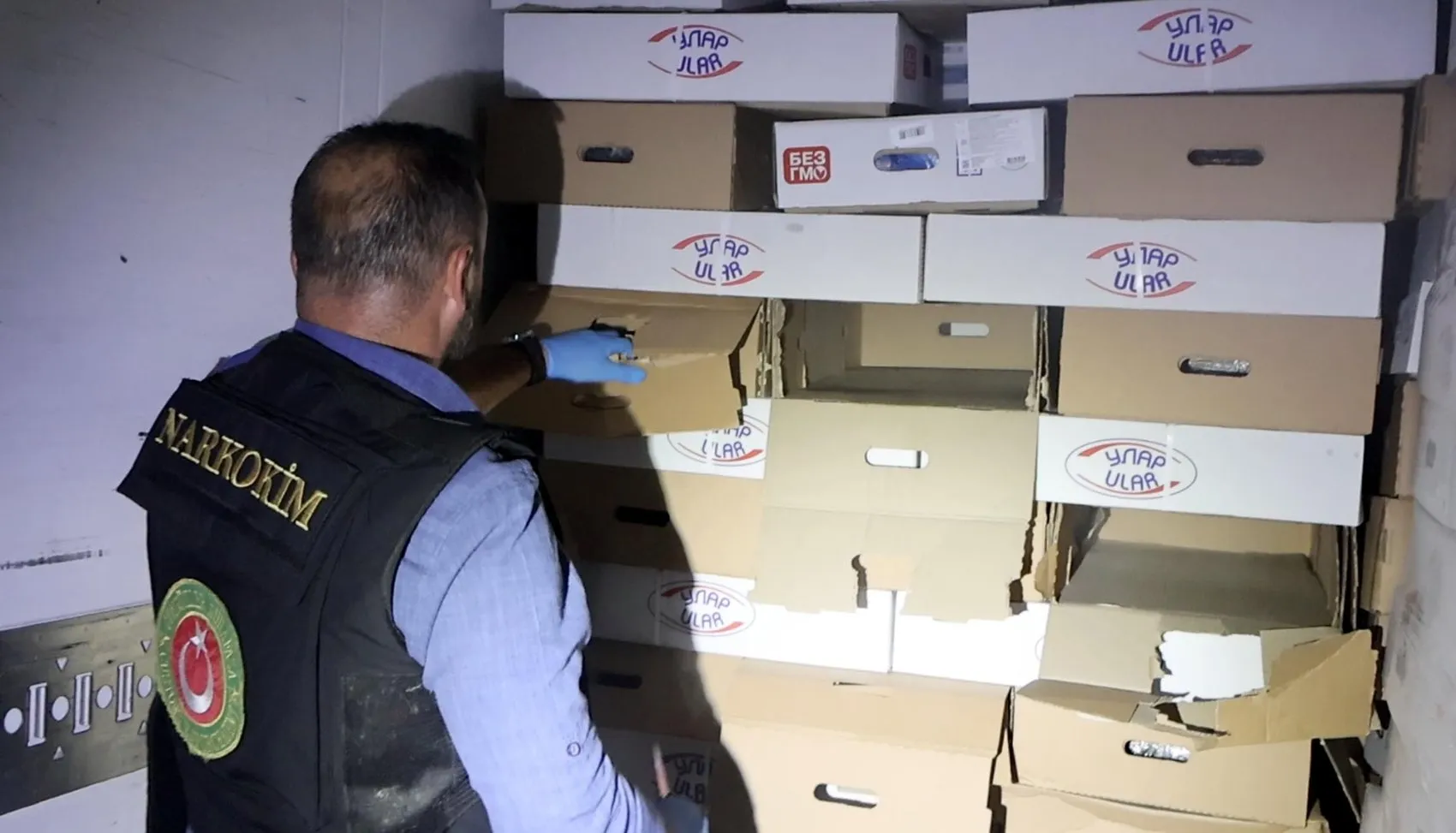Kapıkule’de dondurulmuş tavukların arasında yarım ton uyuşturucu yakalandı