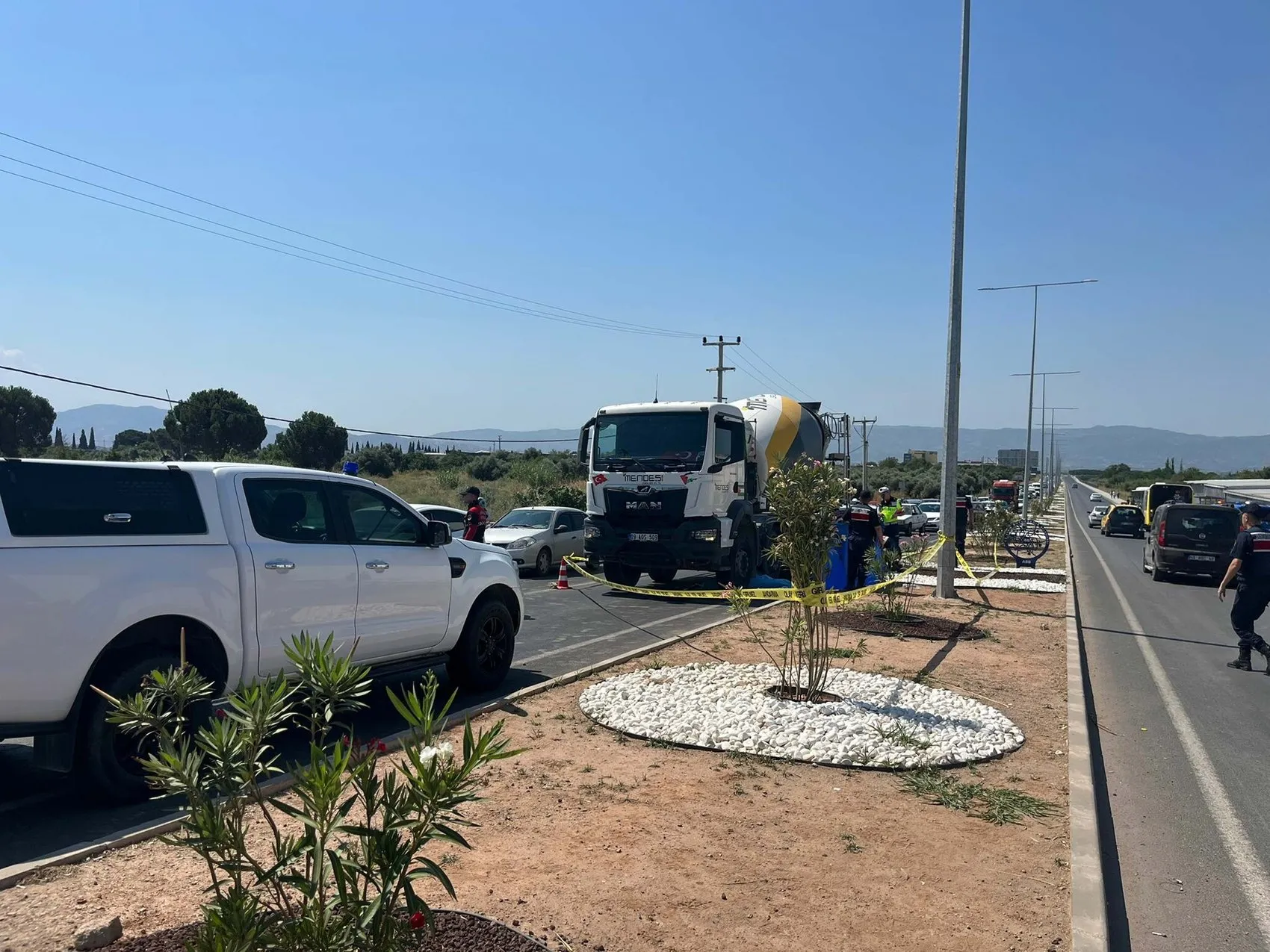 Aydın'da beton mikseri dehşeti