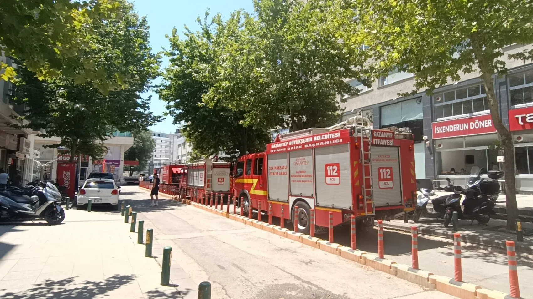 Gaziantep’teki iş merkezinde korkutan yangın