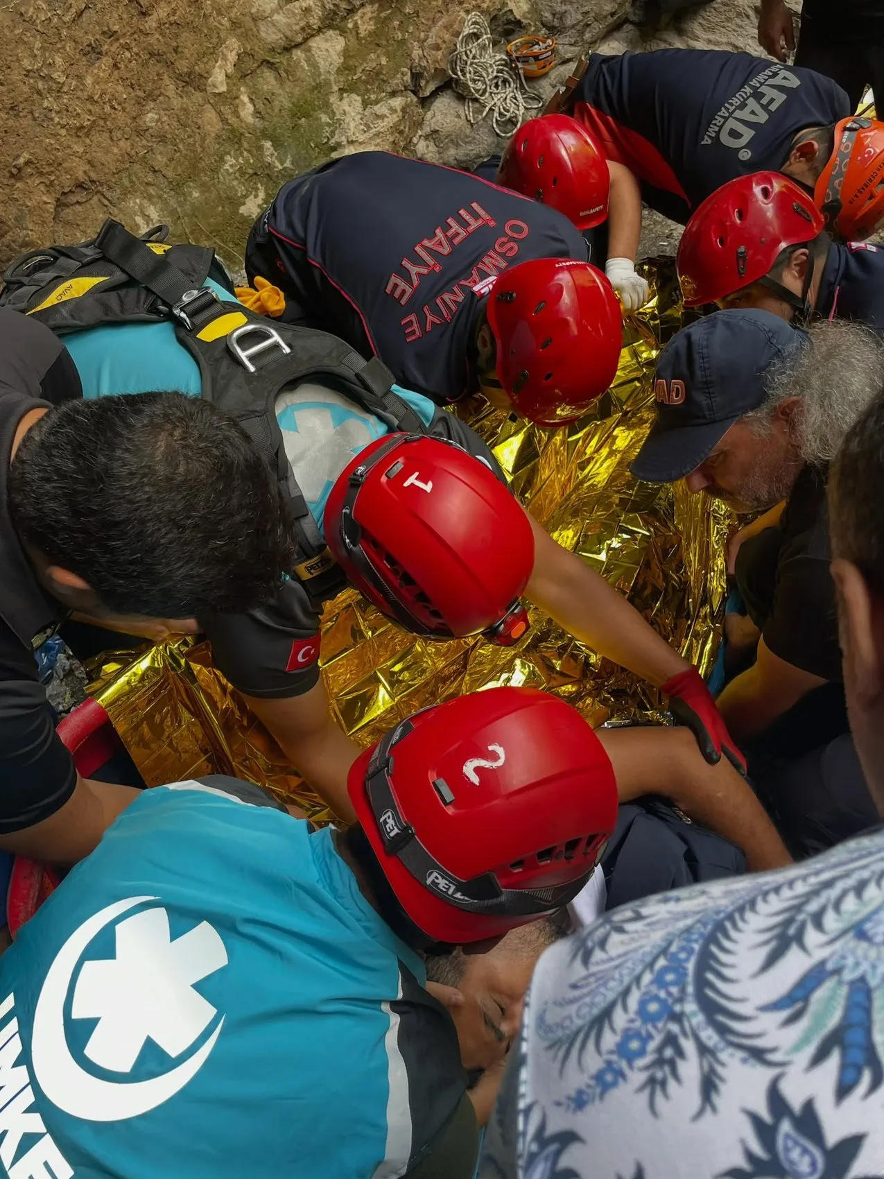 Osmaniye'de kanyon kazası Helikopterle hayat kurtarıldı