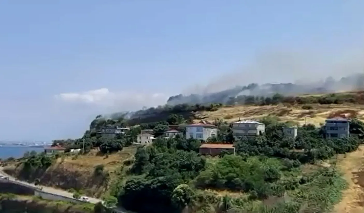 Samsun Canik’te ormanlık alanda korkutan dumanlar