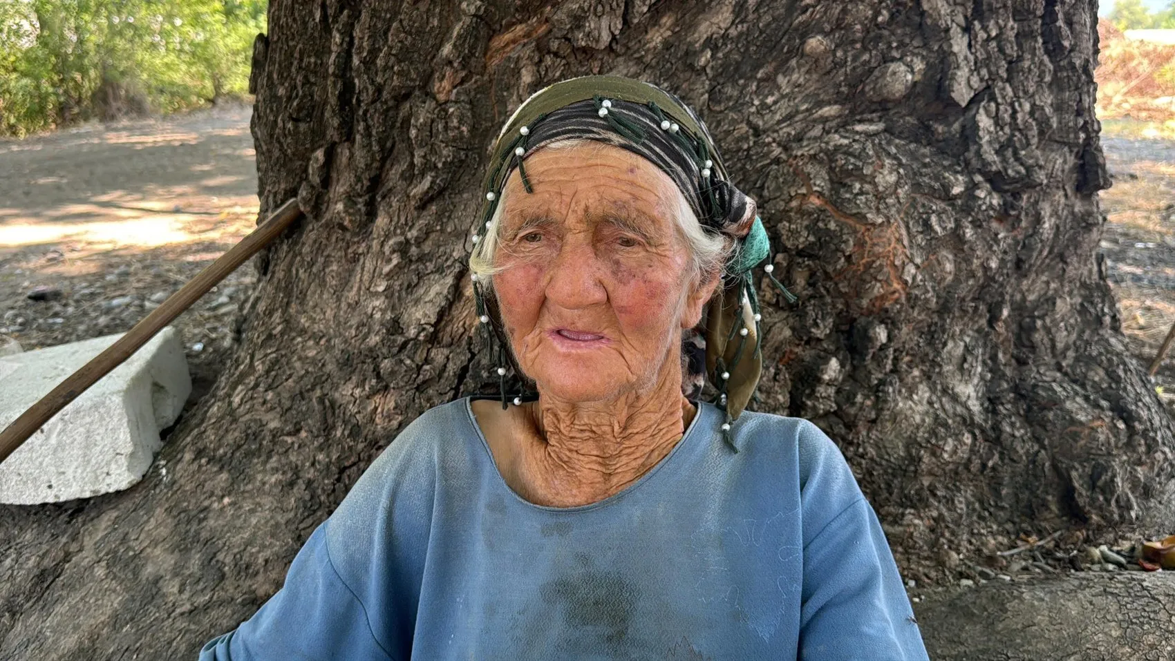 Muğla’da 90 yaşında bir kadın her gün sürüsüyle meraya çıkıyor