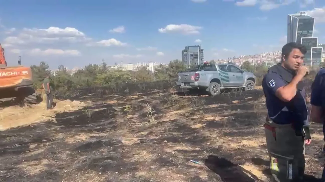 ODTÜ ormanında korkutan yangın büyümeden durduruldu