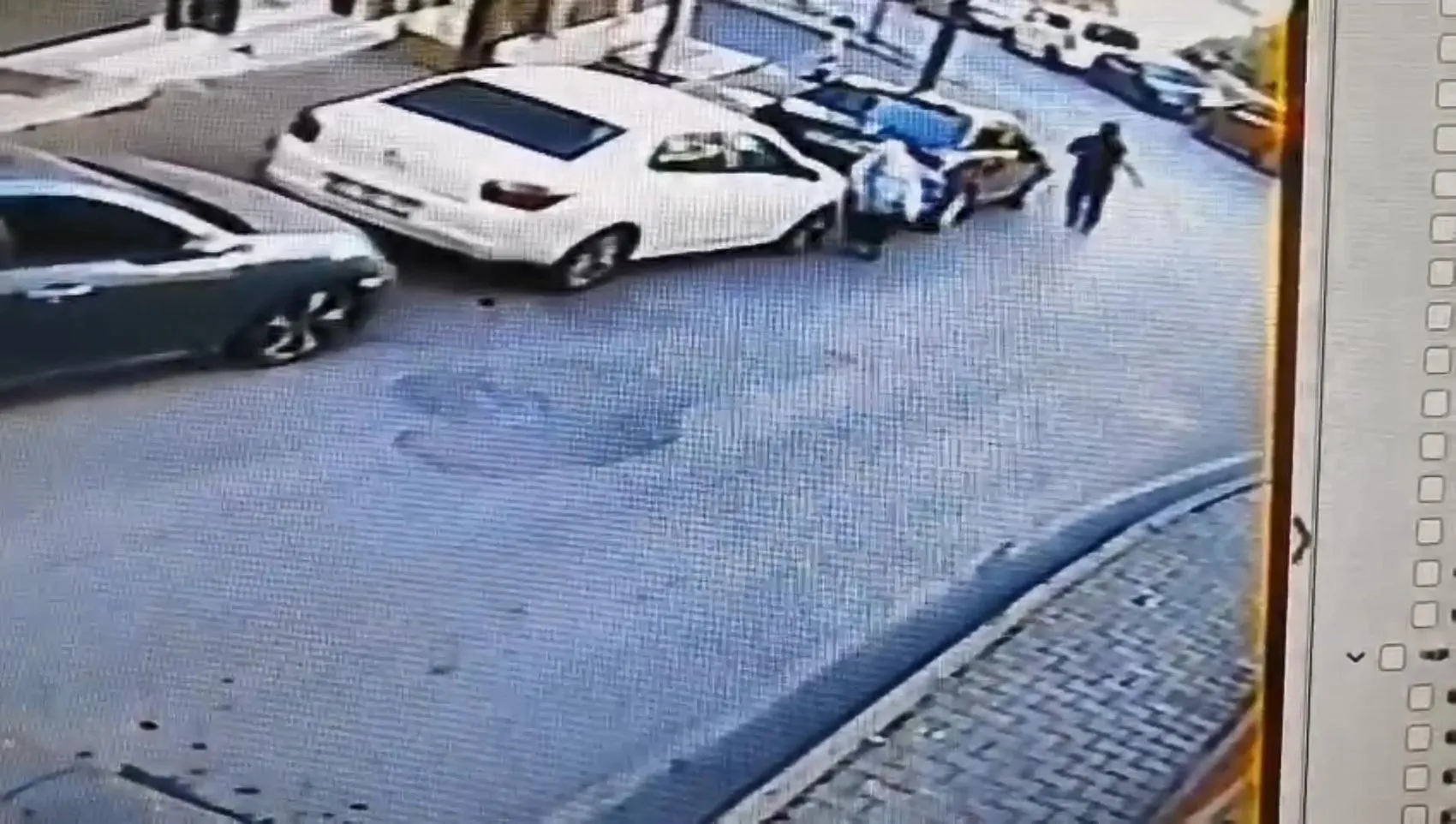 Şişli'de sokakta yürüyen kadına arkadan yumruklu saldırı
