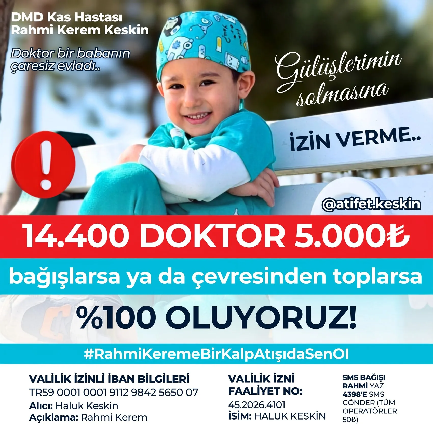 Onkolog doktorun evladı için başlattığı yardım kampanyası büyüyor