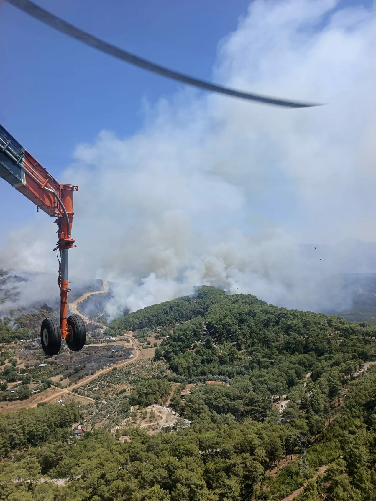 Fethiye'de orman yangını paniği
