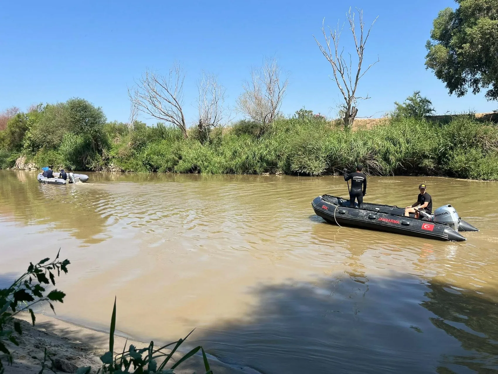 Büyük Menderes Nehri'nde kaybolan 11 yaşındaki Şahin aranıyor