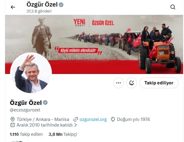Özgür Özel ve 91 milletvekili CHP'den ayrılıp Yeni Parti'yi kurdu