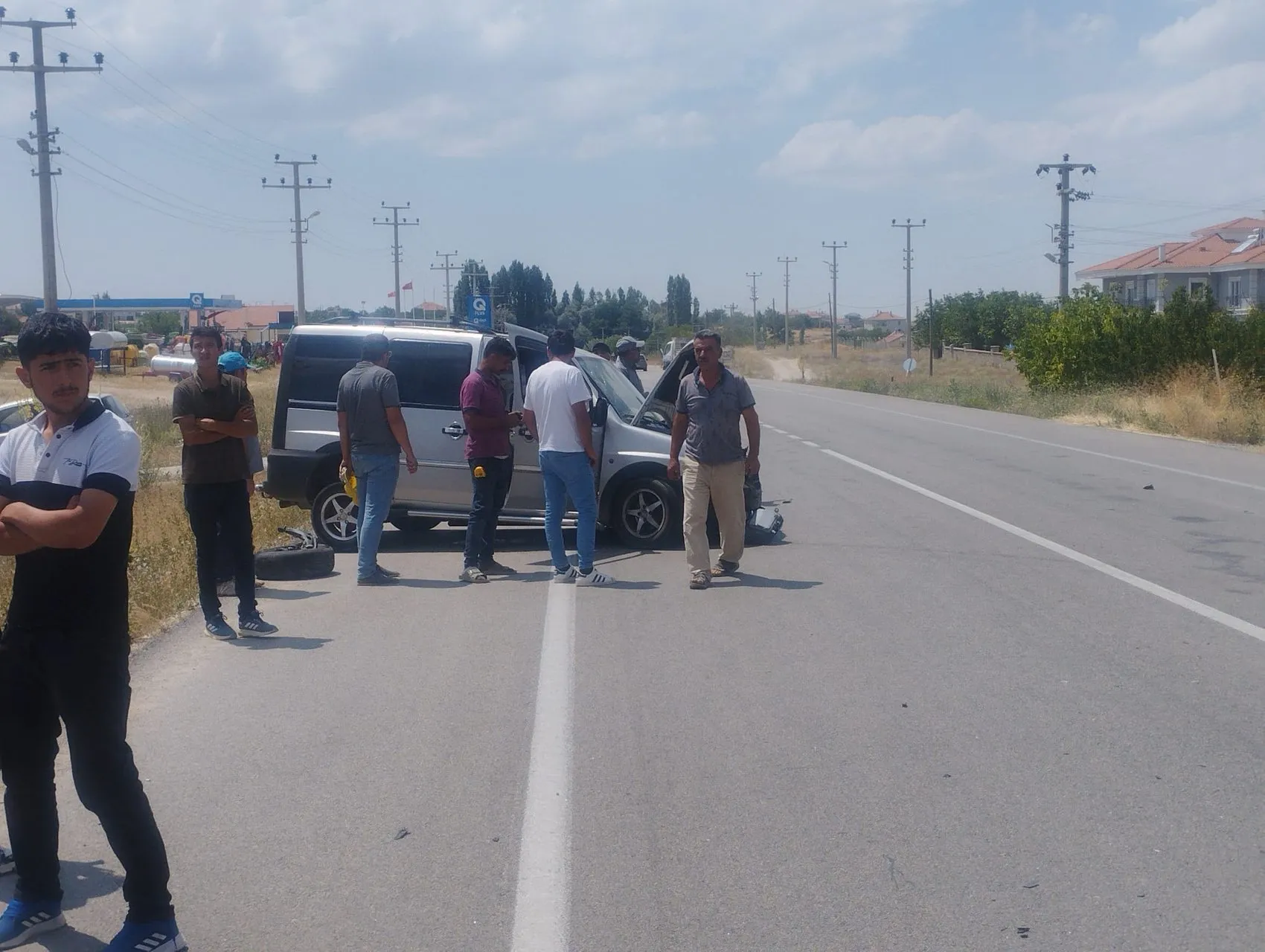Aksaray'da iki araç çarpıştı Altı kişi hastanelik oldu