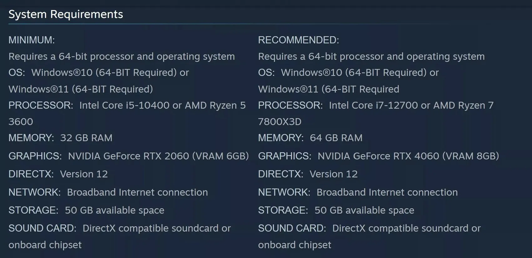 Daha kötü bir zamanlama olamazdı: 64 GB RAM isteyen oyun