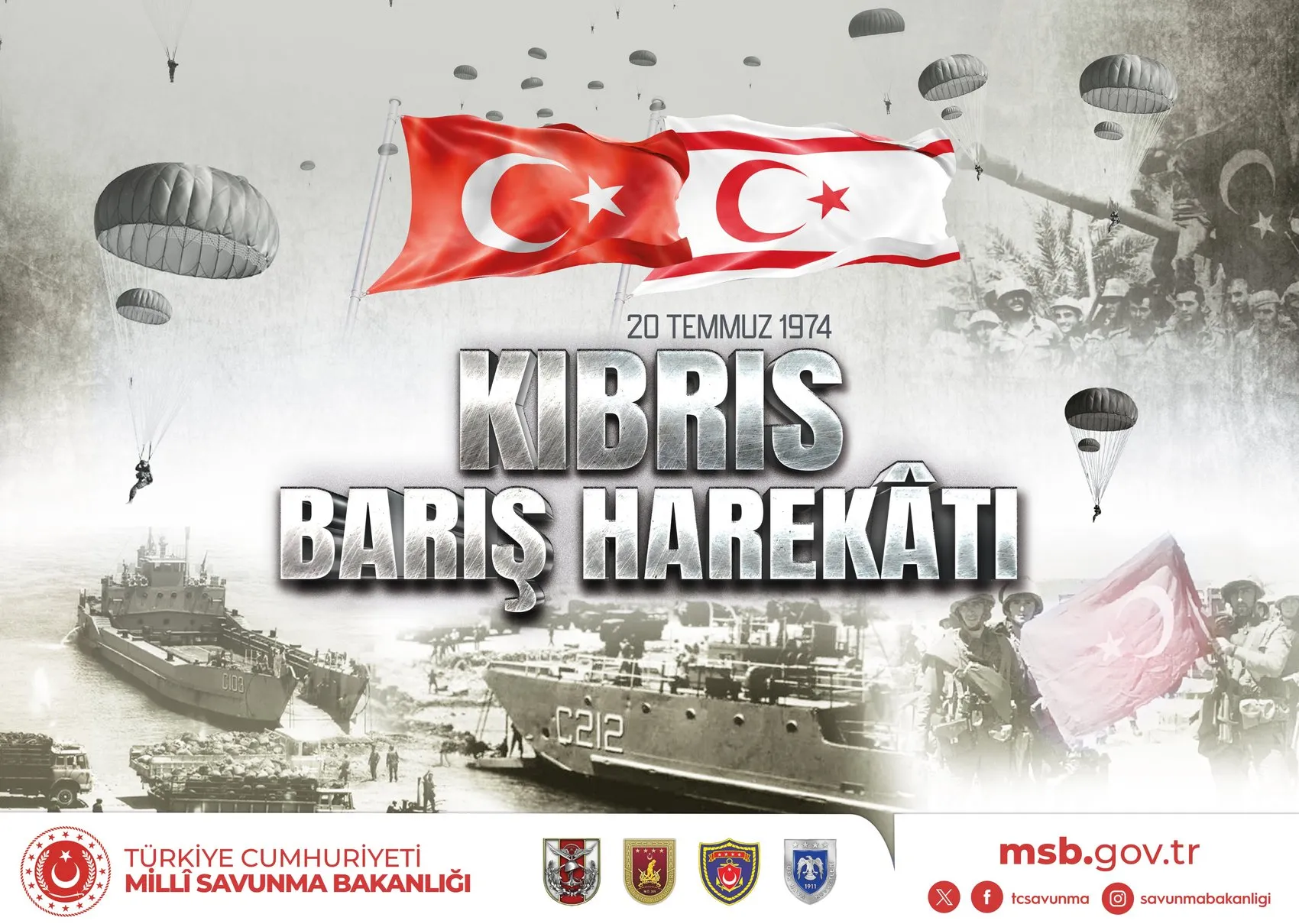Kıbrıs Barış Harekatı'nın 52'nci yıl dönümünde anma mesajı