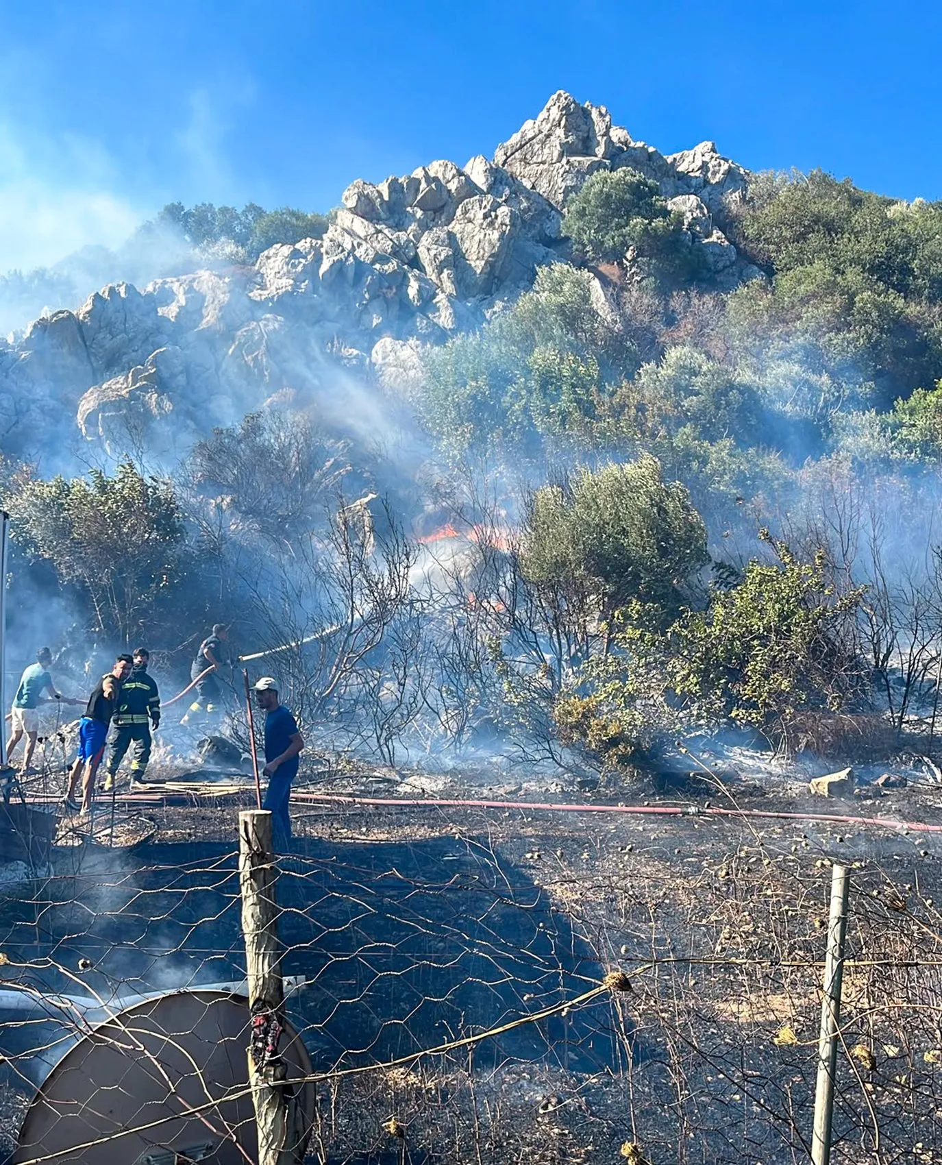 Datça'da makilik alanda sabah saatlerinde yangın paniği