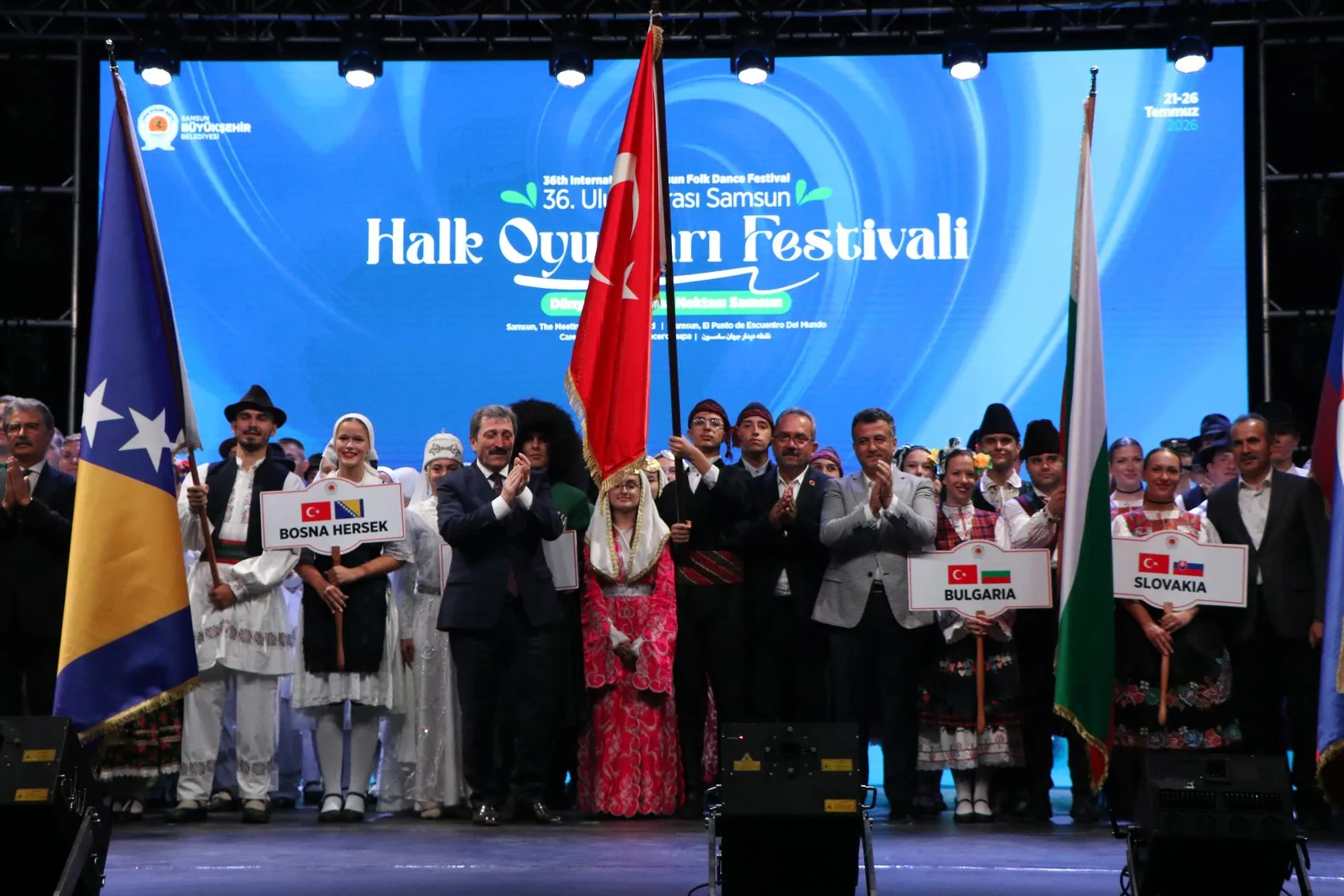 Samsun 12 farklı ülkeyi ağırlıyor