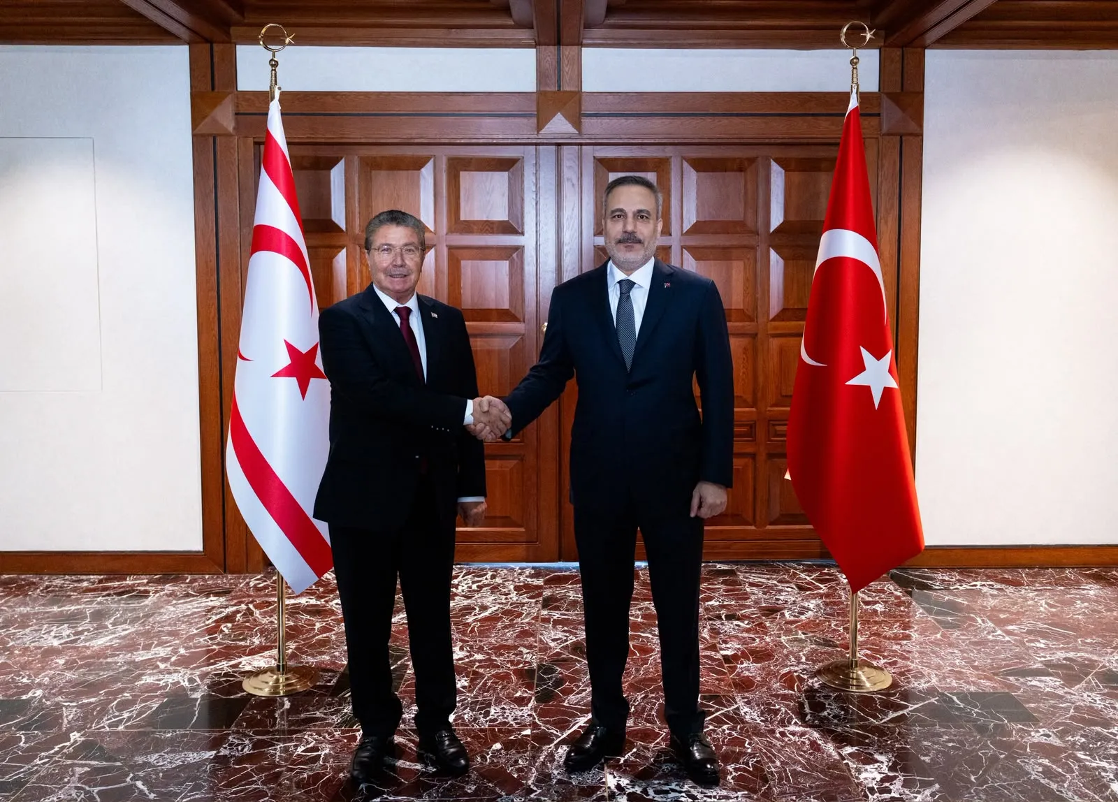 Hakan Fidan Ankara’da Ünal Üstel’i ağırladı
