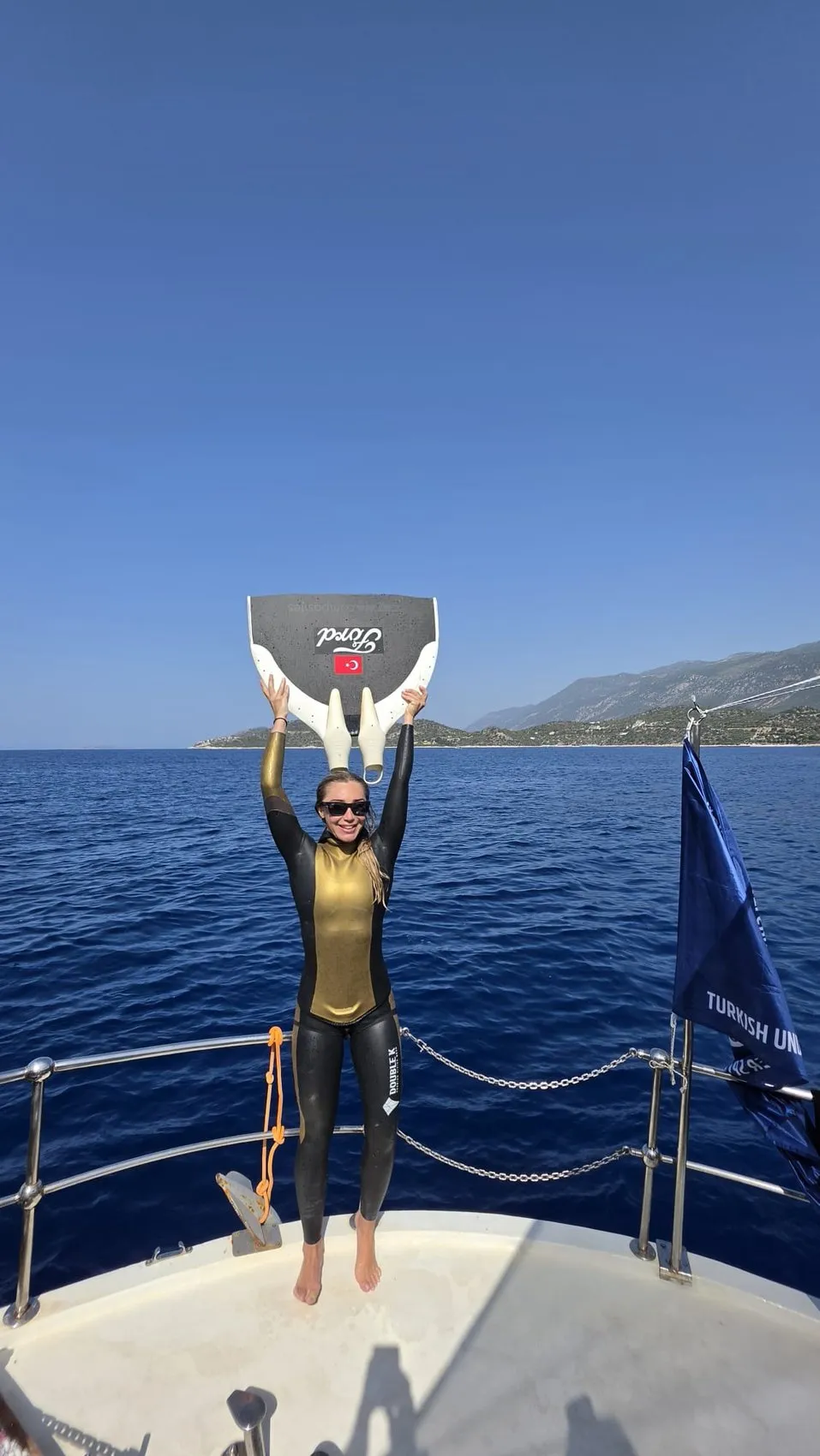 Şahika Ercümen Kaş sularında yeniden zirveye çıktı