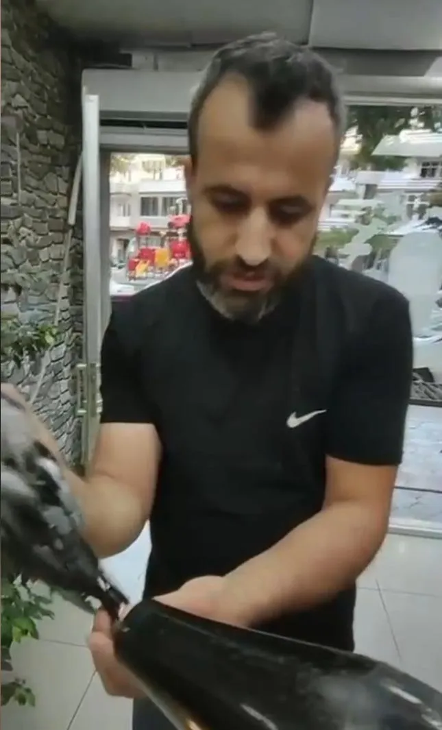 Malatya’da bir vatandaş kanaldan kurtardığı güvercine yuva oldu