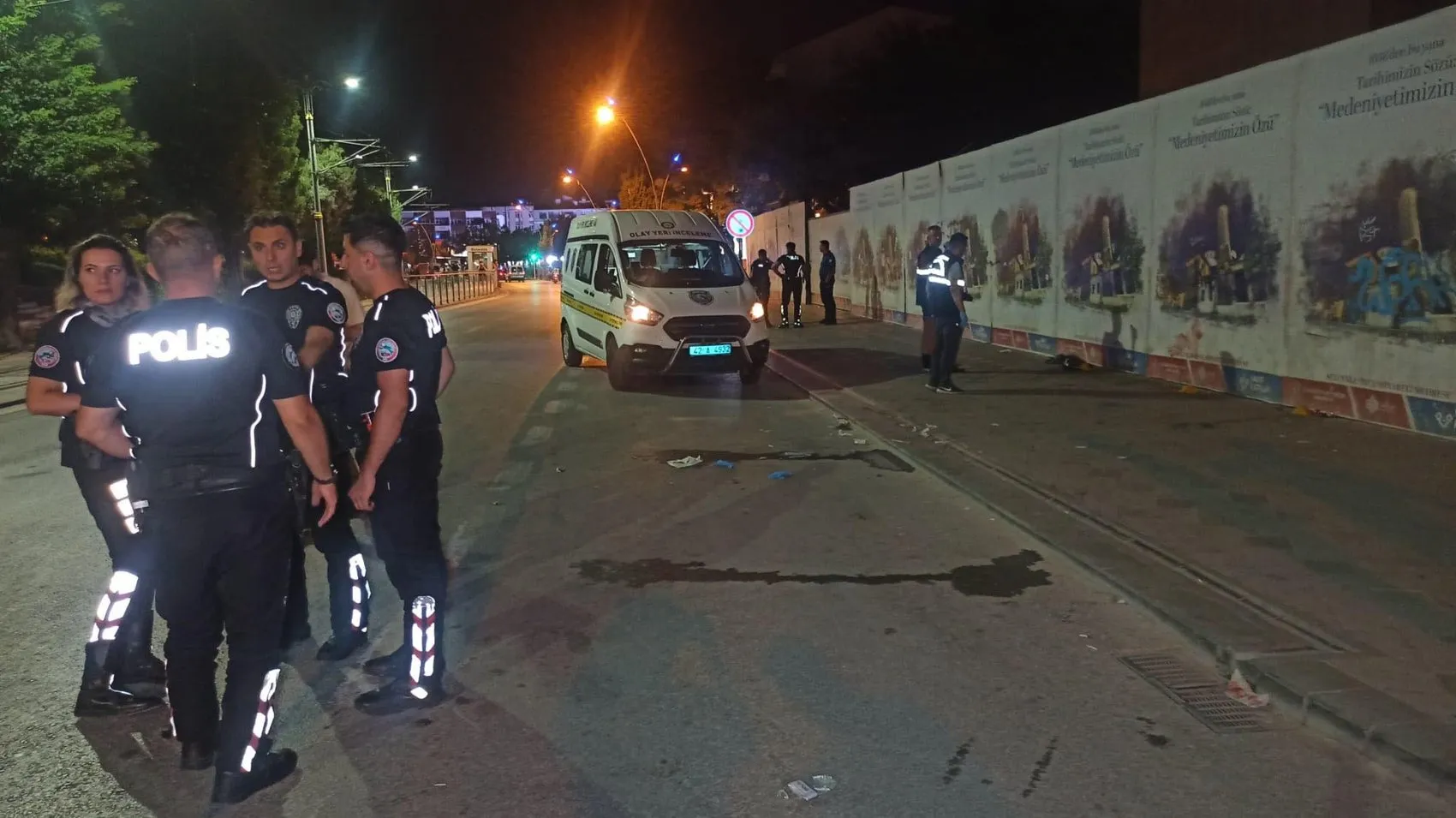 Konya merkezde gece yarısı bıçaklı kavga