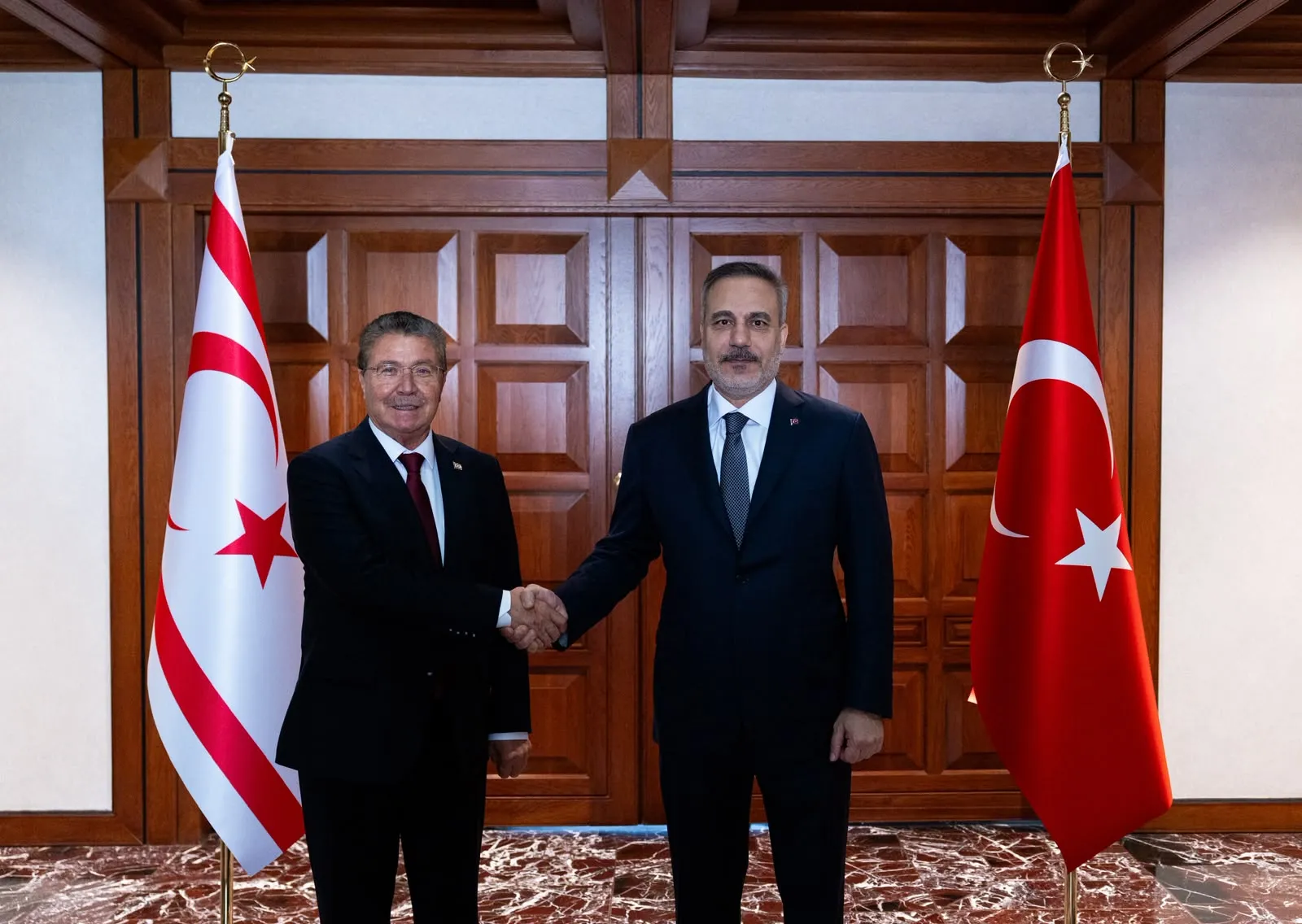 Hakan Fidan Ankara’da Ünal Üstel’i ağırladı