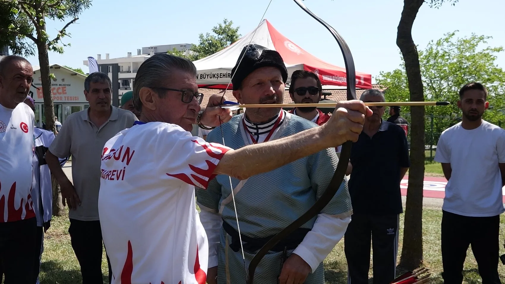 Samsun’da huzurevi sakinleri olimpiyat heyecanı yaşadı