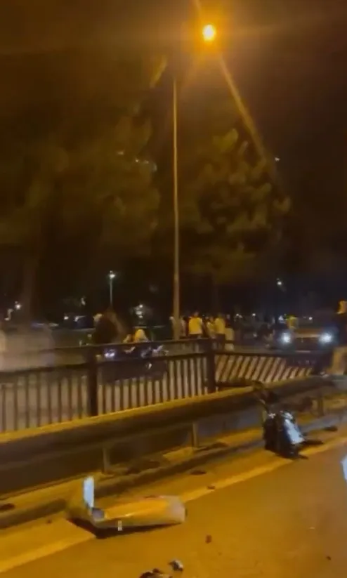 Bursa'da otomobil takla attı o anlar kameraya yansıdı