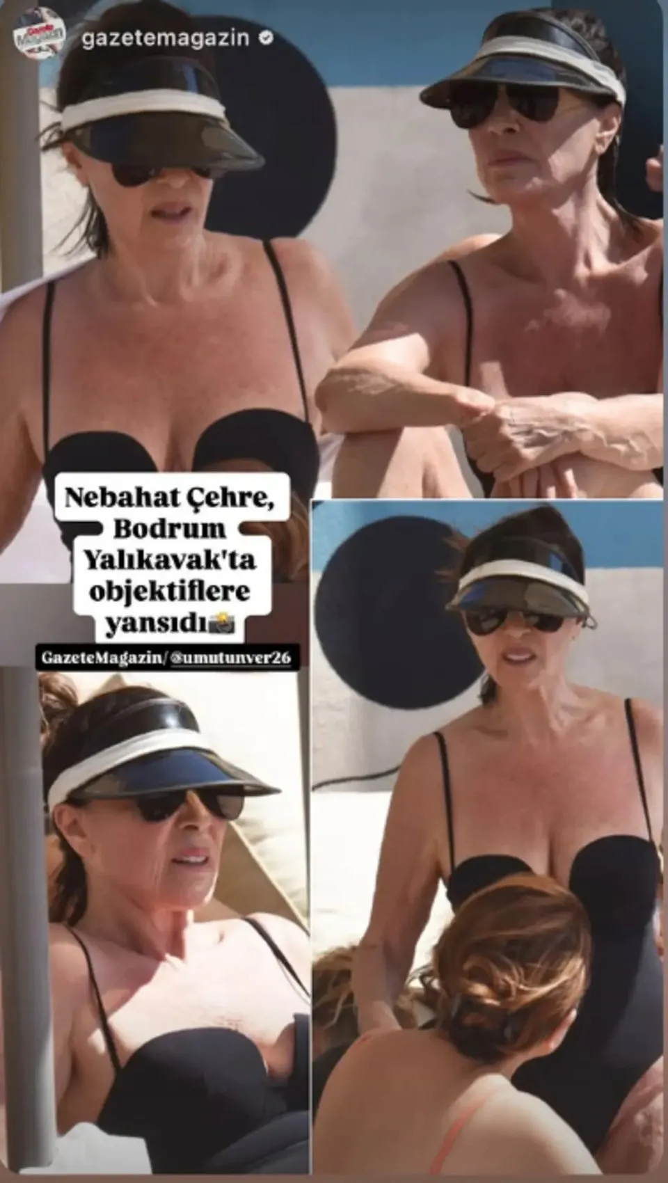82 yaşındaki Nebahat Çehre tatilde! Mayolu hali konuşuldu 2