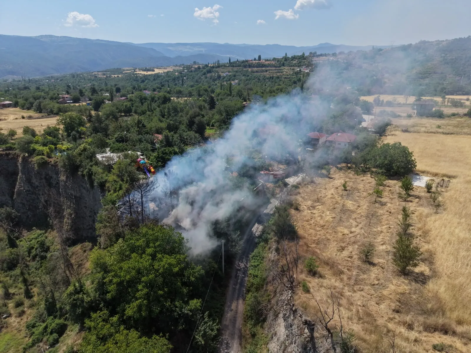 Tosya’da kır restoranı alevlere teslim oldu