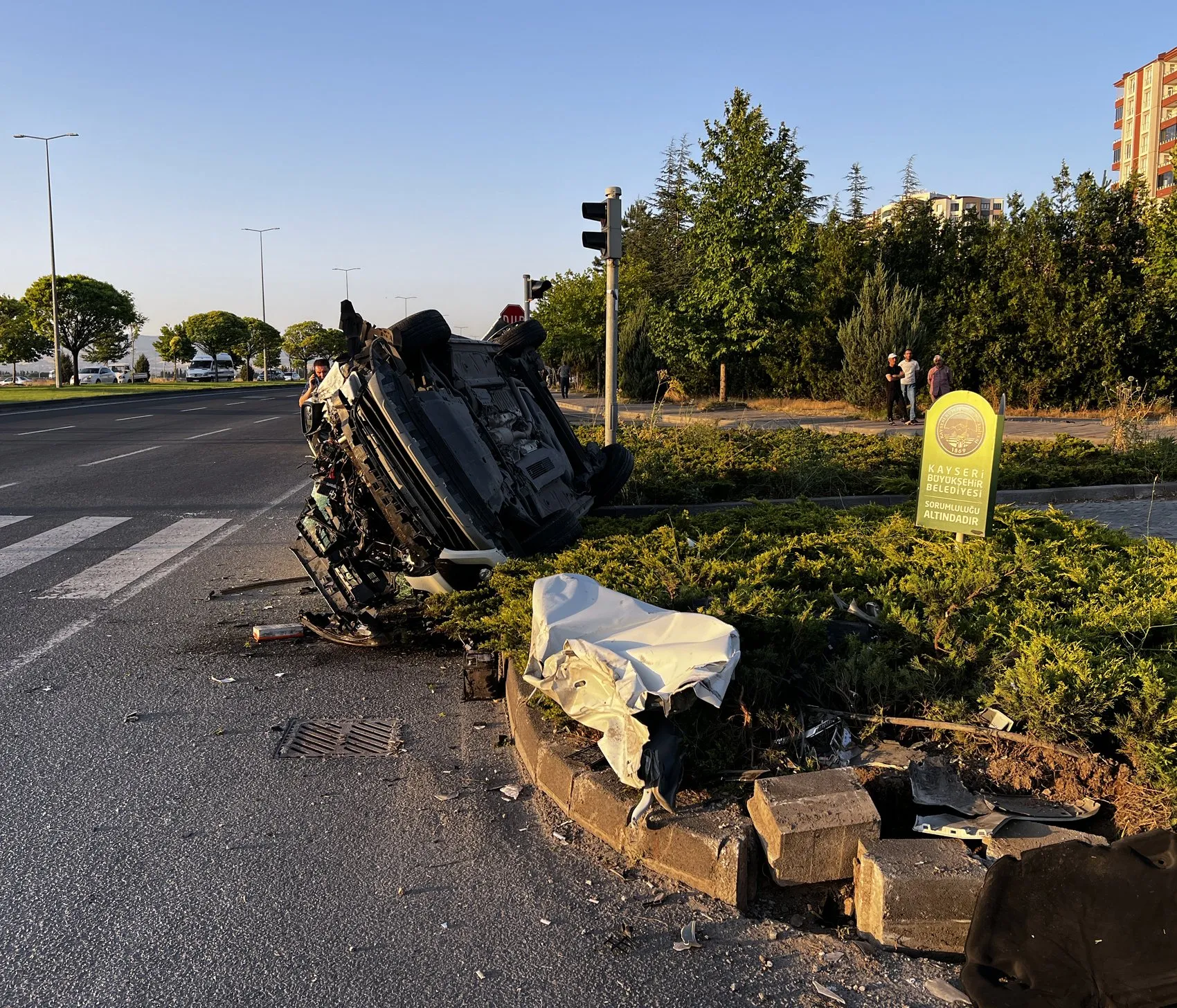 Kayseri'de akşam trafiğinde kaza 4 kişi hastaneye kaldırıldı