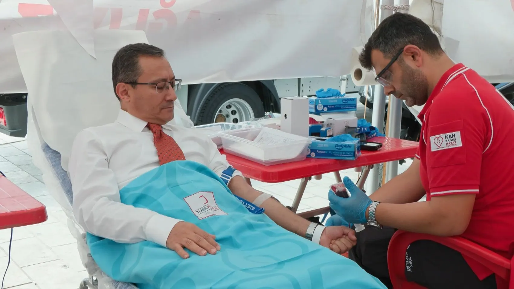 Bağcılar meydanında üç günlük kan seferberliği başladı