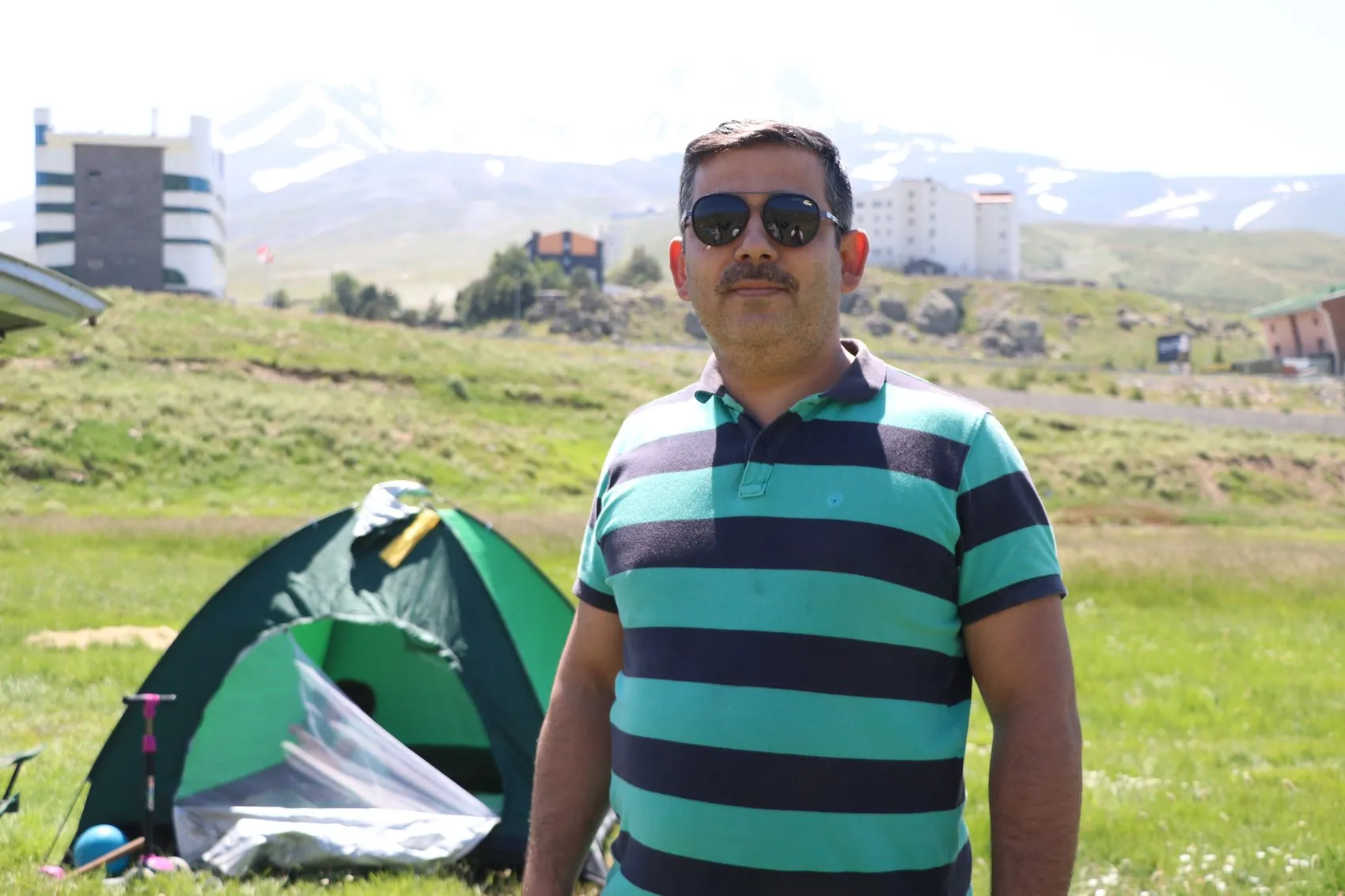 Erciyes Dağı eteklerinde şehir sıcaklığından kaçış rotası