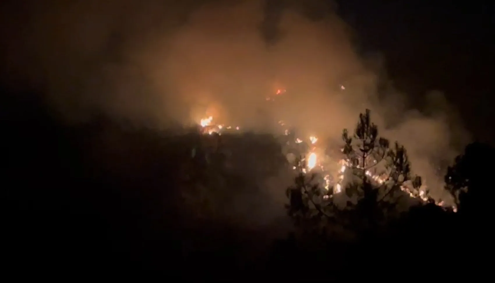 Kaş’ta orman yangınıyla gece mücadelesi