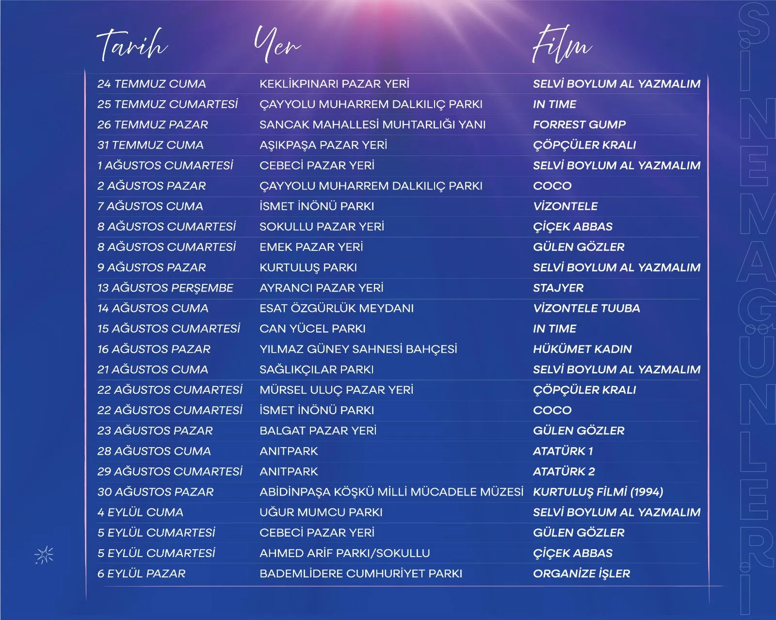 Çankaya sokaklarına nostaljik sinema rüzgarı geliyor