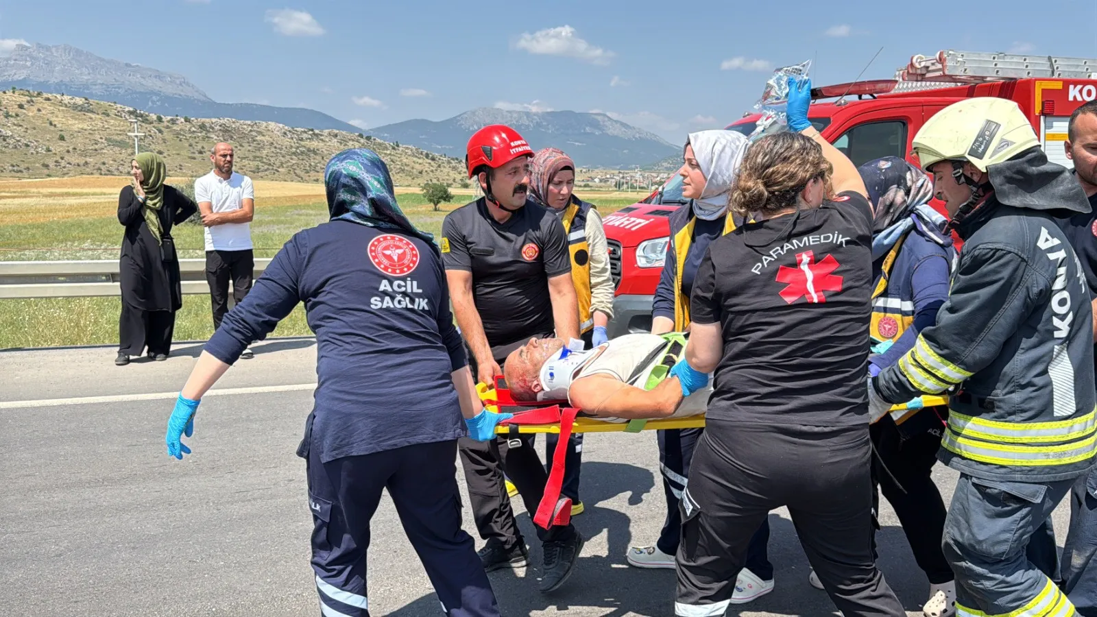Seydişehir yolunda iki araç çarpıştı
