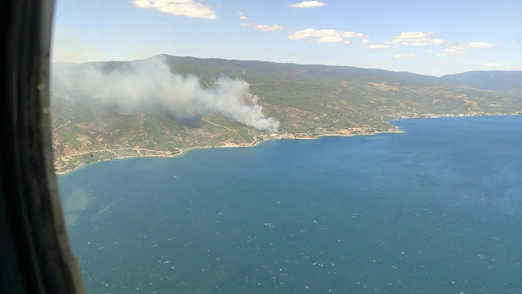 Yalova Armutlu sahilinde orman yangını paniği