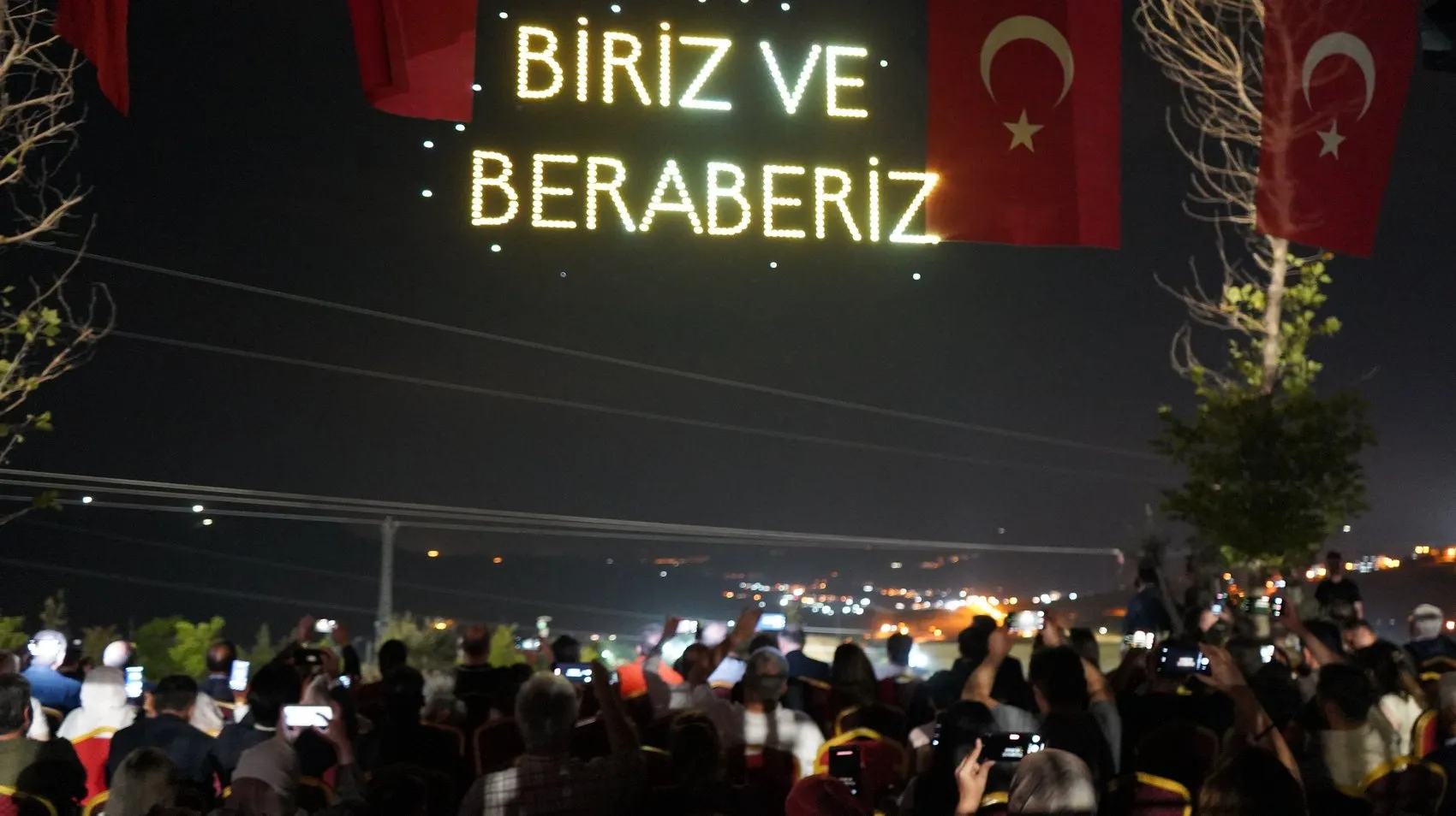 Şırnak gökyüzünde dronlarla Nuh Tufanı anlatıldı