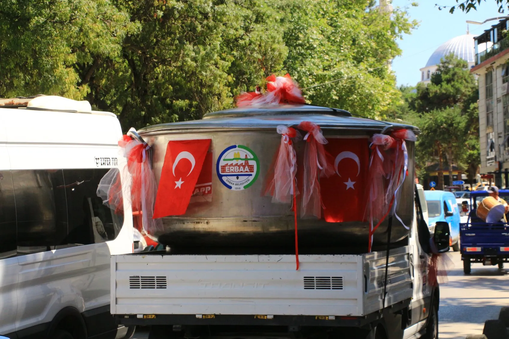 Erbaa dev kazanla rekor denemesi için hazırlıklara başladı