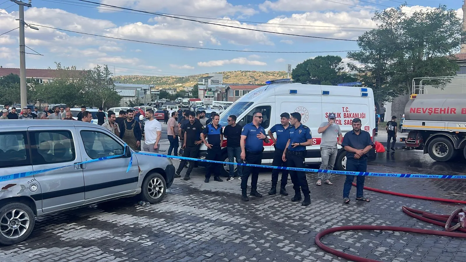 Nevşehir sanayisinde korkutan dükkan yangını