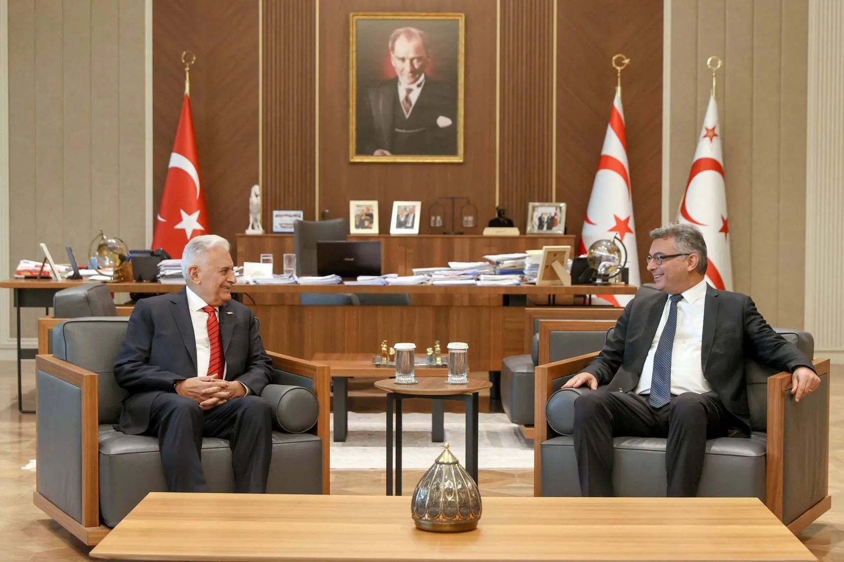 Binali Yıldırım KKTC temaslarına başladı